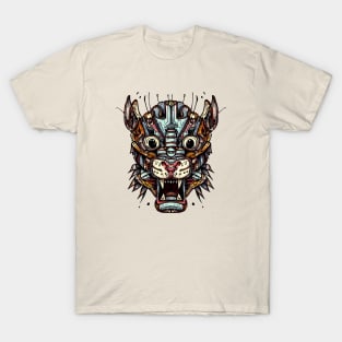 Robot Tiger Head Weirdcore T-Shirt